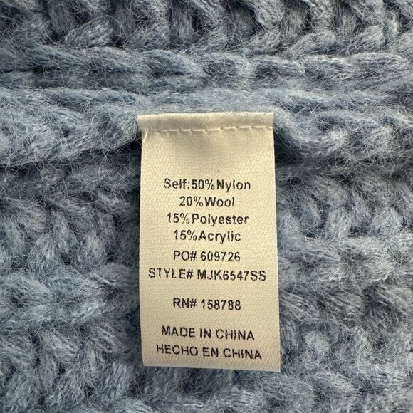 Mable Cozy Blue Gold Buttoned Cardigan NWT, Size M - Picture 13 of 14